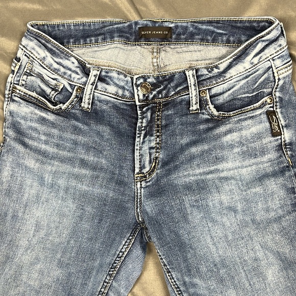 Silver Elyse Skinny Jeans | W27 L29 - Picture 2 of 4